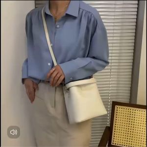 กระเป๋าทรงถัง กระเป๋าย้อยยุค กระเป๋าสะพายข้างอินเทรนด์มาใหม่ยอดฮิต