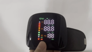 【COD】Wrist Blood Pressure Monitor with Intelligent Pressurization High Blood Pressure Tips Measurement Record Two User Mode Voice Broadcast Touch Screen Design.