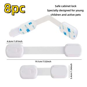 Child Protection and Baby Protection Cabinet Lock Non Perforated Used for Drawers Refrigerators Dishwashers Cabinets Ovens