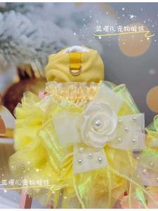 Ritas Little Body Doggie Cotton Dress with Fleece Lining Thick Outerwear for Maltese Yorkie Winter Clothes Petite Chic Style