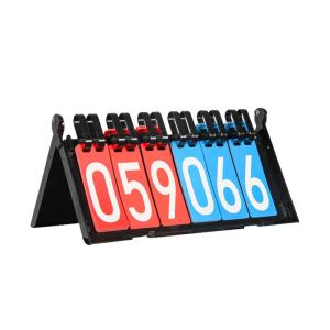 Scoreboard Basketball Match Table Tennis Billiards Game Scoring Board Page Flip Function Can Be Used for Badminton And More