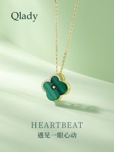 Stylish Silver Pendant Necklace for Women with Four Leaf Clover Design Perfect Valentines Day Gift Fresh out Korean Style Jewelry