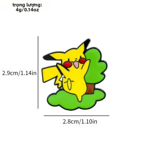 Bandai | Ghim Cài Áo Men Kawaii Hình Nhân Vật Hoạt Hình Trang Trí Thẩm Mỹ Cho Áo Khoác & Ba Lô Dành Cho Người Yêu Thích Anime 18+