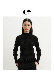 Wool Puff Design Knitted Top