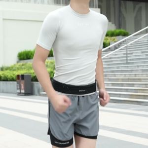 MATEYOYO Outdoor Running Multi functional Surrounding Ultra thin Invisible Fit Waterproof Sports Waist Pack Jogging Belt Fanny Pack for Workouts Sports Outdoor