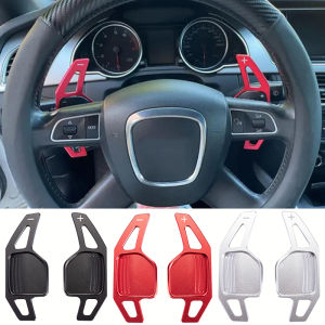 For Audi TT MK2 8J A5 S5 A4 B8 A3 S3 8P Q5 8R Q7 A6 C6 R8 Sline 2005-2011 Car Steering Wheel DSG Shift Paddle Extension Stickers