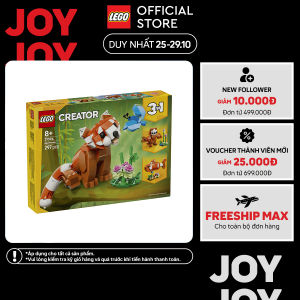 LEGO CREATOR 31394 Đồ Chơi Lắp Ráp 3 Trong 1 Gấu Trúc Đỏ Đáng Yêu (297 Chi Tiết)