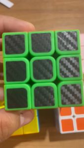 Rubic Rubik Magic Cube 3x3 Licin Motif Carbon macaron