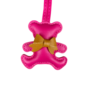 Adorable Leather Bear Keychain - Cute Bow Tie 8 Colors Multi-Pack for Bag Charms-PU Leather-Perfect Gift For Women/Kids