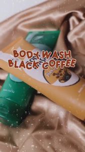 SR12 Body Wash Kafein Hitam Dengan Scrub Memudarkan Noda Hitam