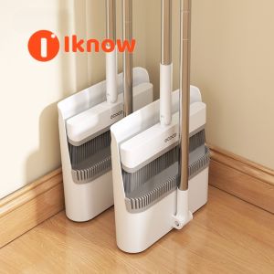 I know Foldable Broom and Dustpan Set - Lightweight Compact and Easy-to-Use Sweeping Combo for Home Cleaning