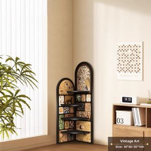 Storage Display Shelf Multi-layer Triangle Cabinet