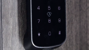 Holakay Smart Cabinet Lock APP Control Keypad & RFID Card EntryDual AuthenticationRemote Access for Home Office Drawer Safe