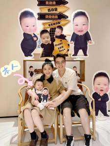 Birthday Scene Decoration Large Head Photo Props Cute Princess StandKT Board Boys Girls Decorations Birthday Party Supplies