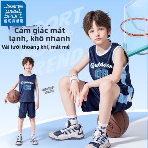 JEANSWEST SPORT | Bộ Áo Thun Bóng Rổ Hơi Nhanh Khô Cho Bé Trai Mùa Hè