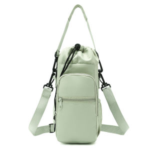 Dây Đeo Có Thể Điều Chỉnh Túi Đựng Bình Nước Di Động Có Túi Đựng Điện Thoại Cốc Giữ Nhiệt Vỏ Bảo Vệ Cách Nhiệt Cho Du Lịch Thể Thao Ngoài Trời