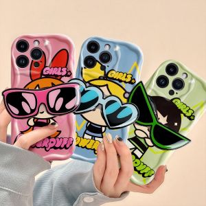 (With Free Holder) Hontinga Casing Case For Huawei P30 Pro P40 Mate 30 Pro 40 Pro Nova 5T 7 Pro 10 9 SE Honor X9C Smart 90 Lite 5G 20 Case Cute Cartoon Girls Soft Silicone Wavy Rubber Cases Phone Case Softcase Casing