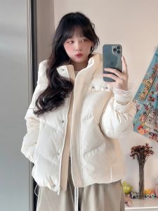 Fashionable Short Cotton Jacket Womens Loose Fit Korean Style Winter Coat Popular Online Compact Size Polyester Inner