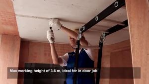 16 STEP (4.7M) Black Aluminium Multipurpose Ladder Folding Double Sided Aluminium Work Home Foldable Ladder Tangga Lipat