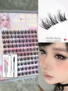 Faiccia | 5D Curved Mink-Like Eyelashes Natural Look Single Cluster