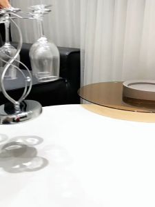 ที่แขวนแก้วไวน์ 6 ใบ ตั้งโต๊ะ วัสดุ เหล็ก