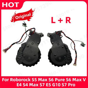 Roborock | Original Roborock S5 Max S6 Pure S6 MaxV E4 S4 Max S7 E5 G10 S7 Pro Left and Right Walking Wheels Vacuum Cleaner Accessories