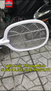Vợt Muỗi Thông Minh SUNHOUSE SHE-PRO11.W – Đèn Bắt Muỗi Ban Đêm Đèn Ngủ LED An Toàn Cho Gia Đình