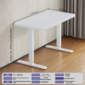 Flexispot | Electric Lifting Arc-shaped Glass Desk