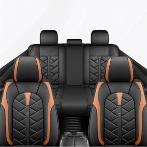 Toyota-Specific Leather Car Seat Covers Full Set Luxury Seat Protector for Cars Waterproof Anti-Slip Car Seat Cushion for Vios Wigo Hilux Corolla Raize Camry Yaris Innova Rav4