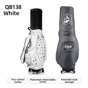PGM GOLF | Airline Traveler Sparkle 4-Wheel Extendable Rainproof Golf Bag for Women