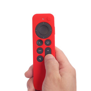 Compatible with Apple TV Siri Remote Controller Protective Case Silicone Skin Cover with Hand Strap