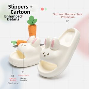 DIHUANTUO | Rabbit Pattern Slipper Sandals Thick Sole Anti-slip Ultra-soft