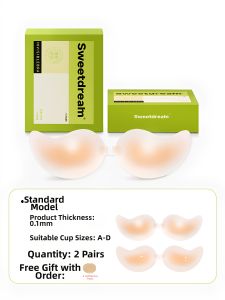 LEMENGDIE | Gathering Silicone Nipple Cover Bra