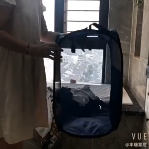 Laundry basket Storage box foldable waterproof dirty clothes bag Large Spacious mesh organizer handle Bakul Baju 脏衣篮