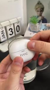 HTC NE16 Wireless Earbuds Bluetooth 6.0 TWS In-Ear Stereo Noise Cancelling Headphones Mic Voice Sport Gaming Long Battery Life