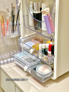 Cosmetics Storage Box Large Capacity Desktop Fancy Storage Box Acrylic Dustproof Lipstick Skin Care Products Storage Rack