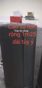 Tấm xốp cao su non màu đen kt 40cmx40cm dày 0.5cm/0.8cm/1cm/2cm/3cm cách âm giảm ồn chống rung lót sàn lót bể cá