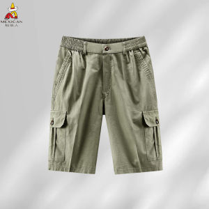 Quần Ống Đứng Lưng Cao Bằng Cotton Nguyên Chất Thoáng Khí Mùa Hè Quần Thường Ngày Cho Nam Quần Áo Bảo Hộ Lao Động Ngoài Trời