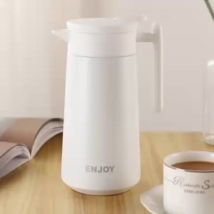 Bình giữ nhiệt để bàn  ẸNJOY 800ml kiểu nhật bản có tay cầm lõi inox 304 chất lượng tốt -  ly uống trà - binh giư nhiet inox - ly giu nhiet inox