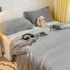 Warm Winter Coral Fleece Blanket Dual Sided