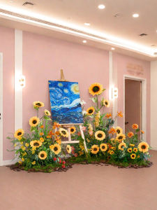 Artificial Sunflower Decorative Flowers for Scene Arrangement Beauty Salon Window Display Atmosphere Landscape Decoration