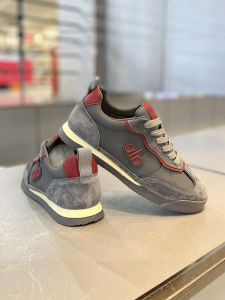 Trendy Mens Shoes 2025 Autumn New High-End Leather Surface Sports Leisure Super Popular Agan Shoes Versatile Fashionable Shoes