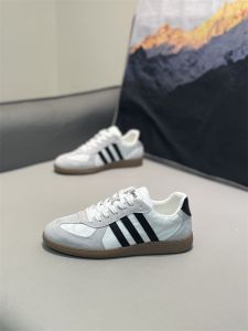 Mens Low-Top Leather Surface Lightweight Slip-On Soft Bottom Deqin Shoes Fashionable Versatile Agan Shoes Spring Autumn