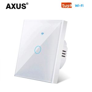 Công Tắc Thông Minh Tuya WiFi Tương Thích Với Alexa Không Dây RF433MHz Công Tắc Cảm Biến Cảm Ứng Từ Xa Không Cần Dây Trung Tính Có Sẵn Các Tùy Chọn 1/2/3Gang