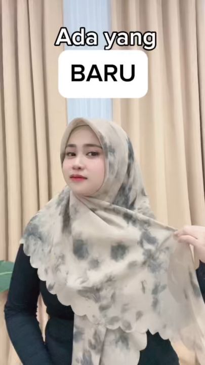 𝐉𝐀𝐂𝐄 – HIJAB SEGIEMPAT TIEDYE Kerudung Bella Square Pollycotton Motif ...