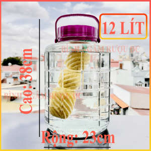 [ TO RẺ ] Bình ngâm rượu thủy tinh nắp tím 12L | 16L | 20L | 35L  bao nứt mẻ đựng nước detox ngâm rượu chuối với số lượng nhiều rẻ mà chắc chắn đảm bảo sản phẩm không làm bạn thất vọng tiết kiệm túi tiền cho bạn.