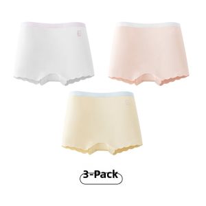 miiow | Cool Ice Silk Seamless Anti-chafing Breathable Antibacterial Childrens Underwear Girls Elastic Waist Briefs Comfortable Shorts