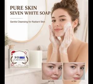 Herbal Brightening Soap Face & Body Clarifying Cleansing Bar With Foaming Net Natural Handmade Soap