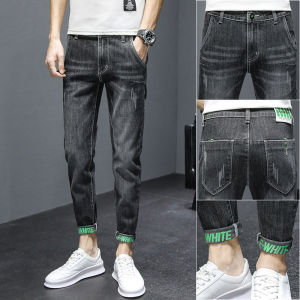 Slim Fit Mens Jeans mid Waist Cotton Polyester Blend Wear Resistant Straight Leg Jeans Spring Summer New Arrival