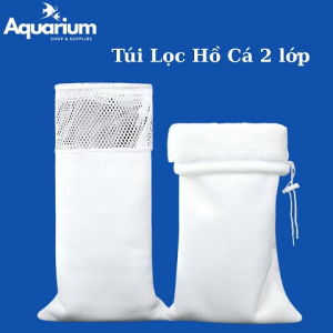 Túi Lọc Hồ Cá 2 Lớp Chống Tràn - Kích Thước Đa Dạng 15x35 18x35 19x38 20x45 | Giải Pháp Lọc Nước Hiệu Quả Cho Hồ Cá